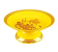 Assiette à fruits en céramique de 7 pouces, offrande de, assiette à hommage au dieu de la richesse du Bouddha, fournitures bouddhistes