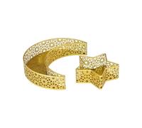 Assiette À Fruits En Fer Sur Le Thème Du 2 Pièces Paire De Croissants Délicats Châteaux Lune Plat À Fruits En Fer Pour Décoration Unique La Maison Décors Du