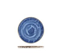 Assiette À Fruits En Porcelaine, Couleur Blanche Et Bleue, H&H, 20Cm