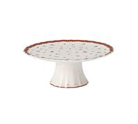 Assiette à gâteaux - Villeroy & Boch - Toy's Delight - 28 cm - Porcelaine de qualité supérieure - Blanc-Rouge