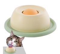 Assiette à lécher pour animaux de compagnie, tapis à lécher rond rotatif, bol de nourriture amusant, jouets d'alimentation anti-vomissements, plateau d'alimentation lente pour chat, alimentation lente