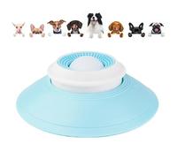 Assiette à lécher pour Chiens - Gamelle Anti-Ingestion avec Ventouse, Plateau tournant avec Distributeur Lent, Jouet d'enrichissement pour l'entraînement, Bain et toilettage