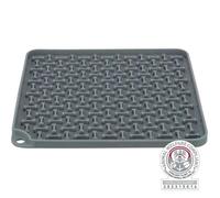Assiette À Lécher - Trixie - Lick¿N'snack - 20 X 20 Cm - Gris - Anti-Dérapant En Silicone
