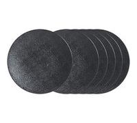 Assiette à pain Vésuvio noir 16 cm (lot de 6) - - Noir - Grès