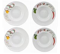 Assiette à pâtes avec décor Set de Ø 30 cm de Arzberg Retsch Service, Porcelaine (4 pièces)