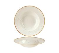 Assiette À Pâtes Churchill Stonecast, Porcelaine, Barl White, Blanc 28x5x28 Cm