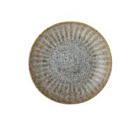 Assiette à pâtes en grès beige, ronde, uni - Bloomingville, Fleur - Ø22x5 cm