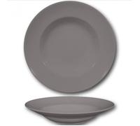 Assiette à pâtes gris - D 30 cm - Napoli