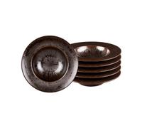 Table Passion Assiettes à pâtes Onyx 27 cm Lot de 6