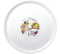 Assiette à Pizza 330 mm Décor Chef x 6 Saturnia NC G