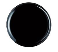 Luminarc Assiette à pizza noire Friend's Time 32 cm Verre opale résistante aux chocs thermiques
