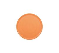 HENDI Assiette à Pizza Ronde en Porcelaine Émaillée, Assiette Uni pour Servir la Pizza, Compatible Micro-ondes et Lave-vaisselle, ⌀330mm, Orange