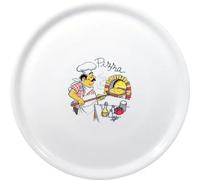 HENDI Assiette à pizza Traditional, Blanc, ⌀330mm