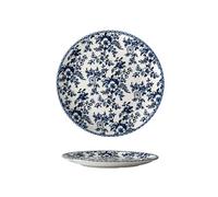 Assiette à steak créative pour banquet restaurant hôtel maison art assiette plate gris bleu et blanc -25,4 cm