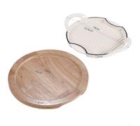 Assiette à steak en fonte émaillée Blanc 18 cm | Construction robuste en fonte, cuisson uniforme, forme ronde, compatible avec les plaques à induction