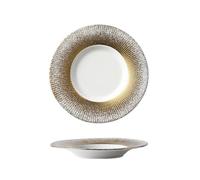 Assiette à steak personnalisée en céramique pour restaurant de style occidental - 28,4 cm de large