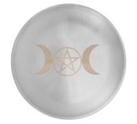 Assiette à sushi triple plaque de lune décorative tarot cérémonie bougeoir rituel bougie brûlante plateau avec bol plat plateau de rangement de bijoux en acier inoxydable