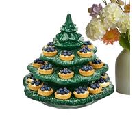 Assiette À Œufs Mimosa - Plateau D’apéritif En Résine 7,87 Pouces | Plat De Service À 4 Niveaux Avec Motif De Noël - Plateau Réutilisable Pour Snacks, Pique-niques, Fêtes, Célébrations