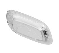 Assiette Alimentaire Multifonction en Acier Inoxydable Carrée 40x30x3 CM | Surface Hygiénique Lisse sans Bavures, Design Empilable Gain de Place, pour Buffet et Cantine