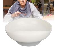Assiette Anti-déversement, Vaisselle Adaptative à Auto-Alimentation, Ustensiles de Cuisine avec Base Antidérapante pour Personnes âgées Handicapées par Parkinson