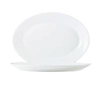 Assiette Arcoroc - 25251 - Hotel Blanc Uni 6 Assiettes Plates Ovale