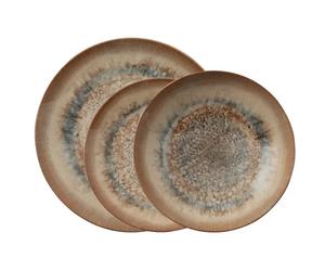 Assiette Arthur Krupp Galaxy (x12) Marron 20/22/27,5 cm