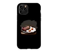 Assiette avec œufs de Steak drôles Cool œufs de Steak Petit déjeuner Coque pour iPhone 11 Pro