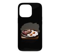 Assiette avec œufs de Steak drôles Cool œufs de Steak Petit déjeuner Coque pour iPhone 13 Pro
