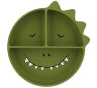 Trixie Assiette – Mr. Dino – Ventouse en silicone, compartiments – Multicolore G