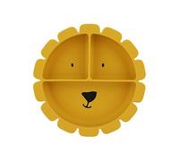 TRIXIE Mr. Lion Couverts pour enfants en bas âge Acier inoxydable, Jaune Silicone, Acier inoxydable