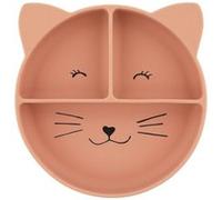 Assiette avec ventouse en silicone et compartiments - Mrs. Cat Multicolore G