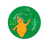 Assiette - Barbapapa - Portrait Barbotine : 20 Cm