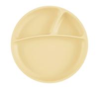 Assiette bébé à ventouse en silicone jaune TU