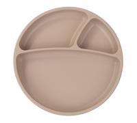 Assiette bébé à ventouse en silicone nude TU