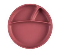 Assiette bébé à ventouse en silicone terracotta TU