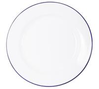 Assiette Bo-Camp Dinner plate enamel Couleur: blanc / bleu