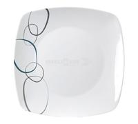 Assiette Brunner 26x26 Cm 0830025N.C4S CASCADE Blanc En Mélamine