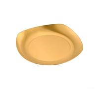 Assiette Carrée 304 Dorée 9.5cm Anti-Rouille Assiette Carrée(304 Gold)