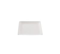Assiette carrée blanche en canne à sucre 16 x 16 cm 800 unités Betik