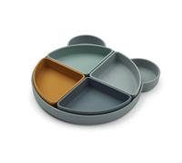 Assiette compartimentée Arne Mr Bear Blue Fog Multi Mix