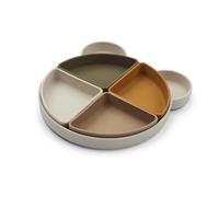 Assiette compartimentée Arne Mr Bear Sandy Multi Mix