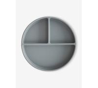 Assiette compartimentée en silicone gris TU