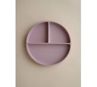 Assiette compartimentée en silicone rose blush TU