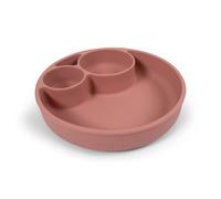 Assiette Compartimentée En Silicone Rose TU