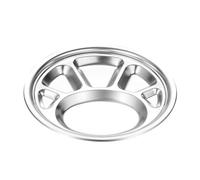 ASSIETTE COMPARTIMENTEE INOX Ø32 x 3,5 cm