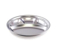 ASSIETTE COMPARTIMENTEE INOX Ø32 x 3,5 cm