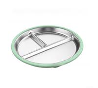 Assiette Compartimentée pour Repas Chauds Assiette Compartimentée(light green)