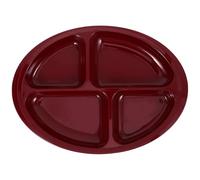 Assiette Compartimentée Réutilisable pour Adultes, Silicone Antidérapant | Anti-éclaboussures, Ne Brûle Pas les Mains, Nettoyage Facile, pour Repas des Aînés et Besoins Spécifiques