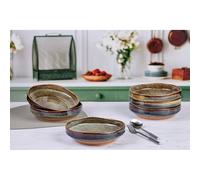 Assiette creuse 21cm - basalte