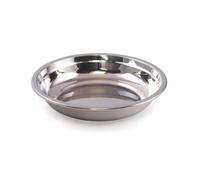 ASSIETTE CREUSE 22*22*4,2 EN INOX BRILLANT